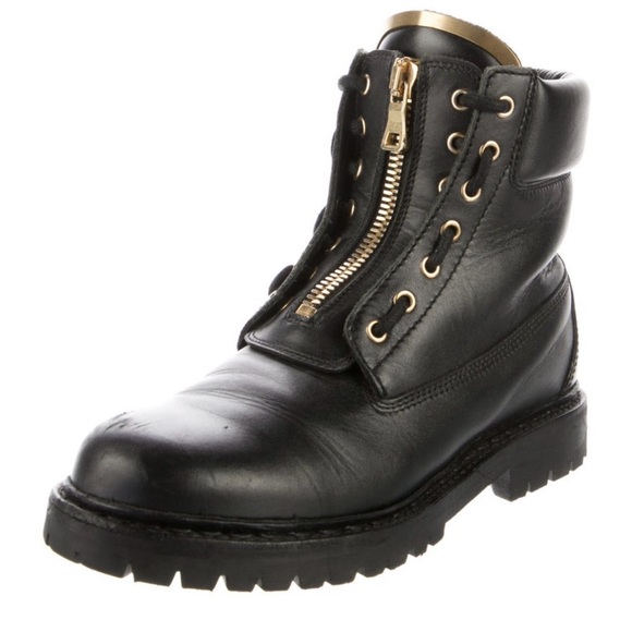 Balmain Black Boots with Gold Accents - Picture 2 of 5